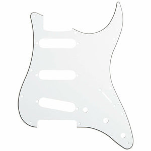 NEW 3-Ply Pickguard for Stratocaster/Strat® Standard USA MIM SSS 11-Hole - WHITE