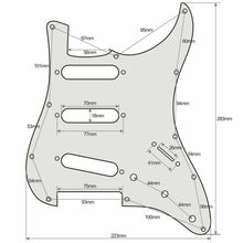Carregar imagem no visualizador da galeria, NEW 3-Ply Pickguard for Stratocaster/Strat® Standard USA MIM SSS 11-Hole - WHITE