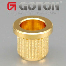Load image into Gallery viewer, NEW (4) Gotoh TLB-2 String Body Ferrules for BASS Through Body - GOLD