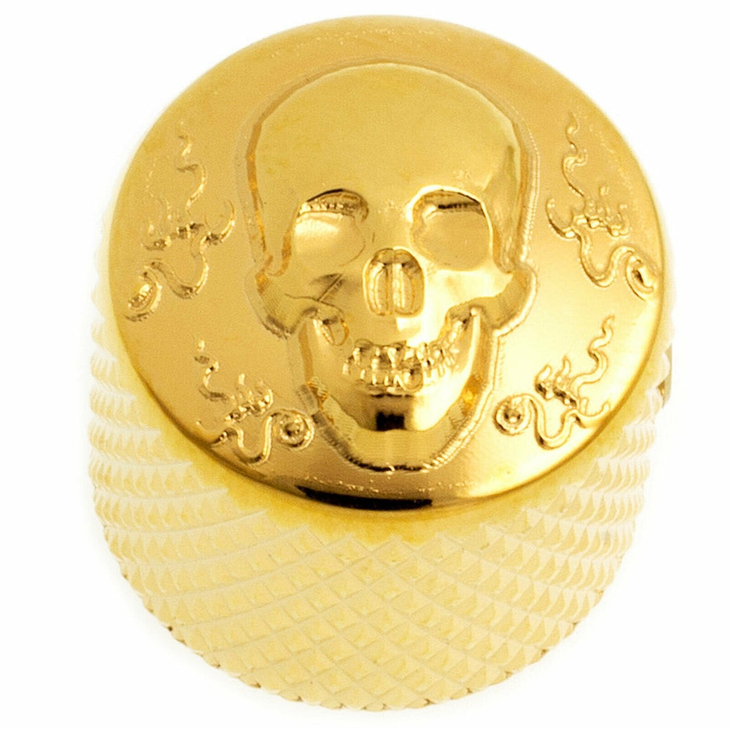 NEW (1) Gotoh VK-Art-02 Skull - Luxury Art Collection Control Knob METAL - GOLD
