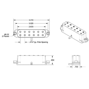 NEW Seymour Duncan SLSD-1n Lil’ Screamin Demon Strat Humbucker Pickup - BLACK