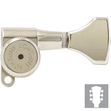 Load image into Gallery viewer, NEW Hipshot L3+R3 LOCKING Mini Tuners SET w/ HS Buttons 3x3 - NICKEL