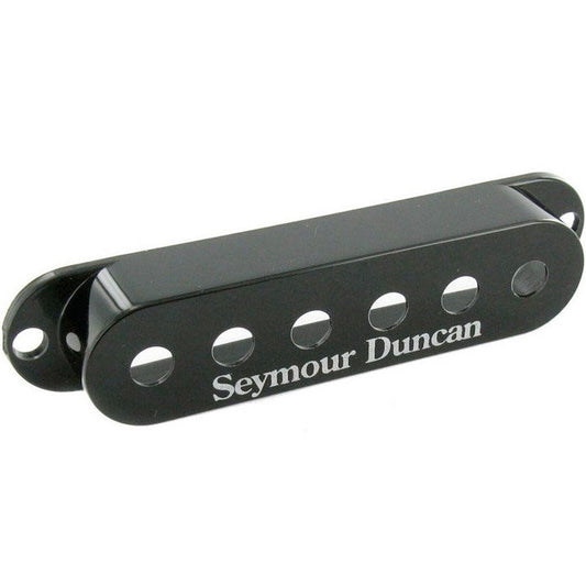 NEW (1) Seymour Duncan Single Coil Strat Style Pickup Cover With Logo - BLACK