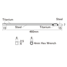 Carregar imagem no visualizador da galeria, NEW Hosco Two-way Hybrid Truss Rod - Wrench: 4mm, Length : 460mm Weight : 96.5g