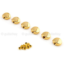 Carregar imagem no visualizador da galeria, NEW Small Oval Shape Buttons Set of 6 for Gotoh Tuners Keys w/ Screws - GOLD #05