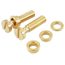 Load image into Gallery viewer, NEW (2) Tailpiece Lock System Inch, FIXER for Guitar Stop Studs USA Guitars GOLD
