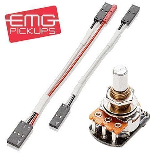 NEW (1) EMG 25k Volume Control SOLID Short Shaft POT for SOLDERLESS Pickups