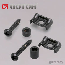 Load image into Gallery viewer, NEW Gotoh RG105 &amp; RG130 Stamped Steel String Retainer for Guitar SET - BLACK
