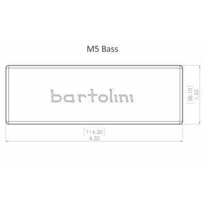 NEW Bartolini XXM56C-T M5 Bass Soapbar 6-string Bass Pickup, Bridge - BLACK