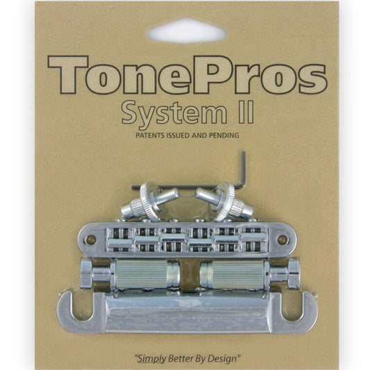 NEW TonePros LPS02-C Nashville Complete Bridge & Tailpiece Set - CHROME