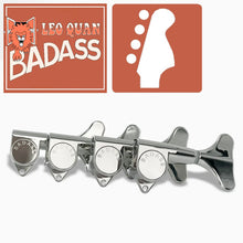Load image into Gallery viewer, NEW Leo Quan® Badass 4-in-line Set SGT™ Bass Keys - Sealed 20:1 Ratio - NICKEL