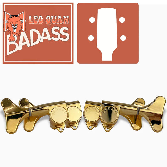 NEW Leo Quan® Badass L2+R2 Set SGT™ Bass Keys - Sealed 20:1 Ratio 2x2 - GOLD