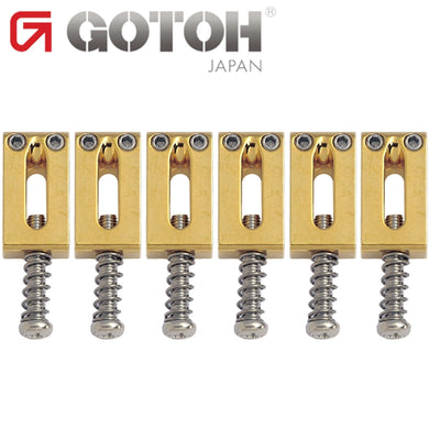 NEW Gotoh S11 Replacement Bridge BRASS Saddles Set fit GTC101 - GOLD