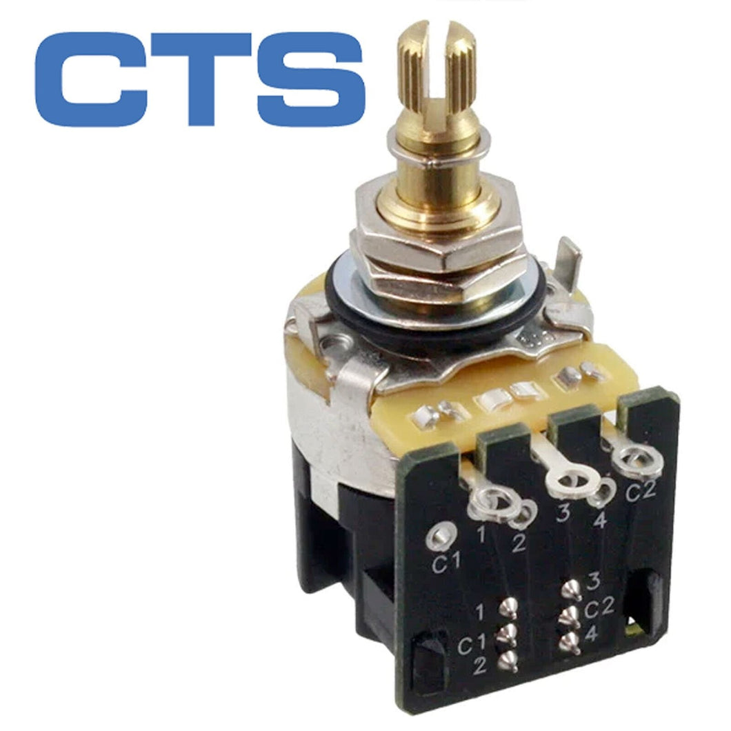 NEW CTS Premium 500K DPDT Push/Pull Split Audio Taper Pot