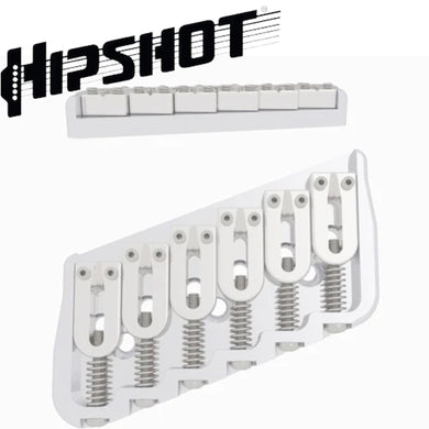 USA Hipshot 6 String Multi-Scale Fixed Guitar Bridge 21° Angle .175