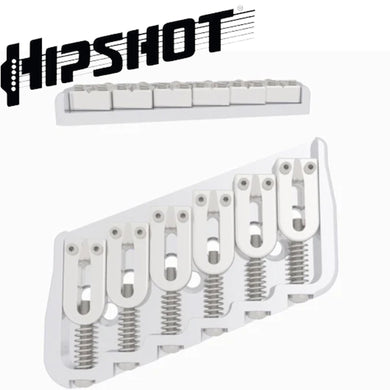 USA Hipshot 6 String Multi-Scale Fixed Guitar Bridge 21° Angle .125