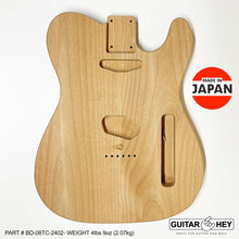 Load image into Gallery viewer, NEW Hosco JAPAN Unfinished Unsanded Telecaster Body MIJ - 2 Piece Alder #TC-2402