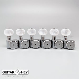 NEW Hipshot STAGGERED Tuners Fender® Directrofit™ LOCKING BTR-P Buttons - CHROME
