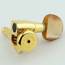 Load image into Gallery viewer, NEW Hipshot 6 in Line Grip-Locking STAGGERED w/ AMBER Buttons UMP Plates - GOLD