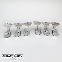 Load image into Gallery viewer, Hipshot Tuners Schaller Mini M6 Style w/ IMPERIAL Buttons D03 Set 3x3 - CHROME