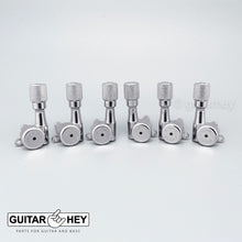 Load image into Gallery viewer, NEW Hipshot Tuners Schaller Mini M6 Style LOCKING knurled SK1C Set 3x3 - CHROME