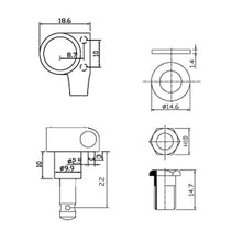 Load image into Gallery viewer, NEW 6-In-Line Tuning Keys For Squier Ibanez Import Style 2 Mounting PINS, CHROME