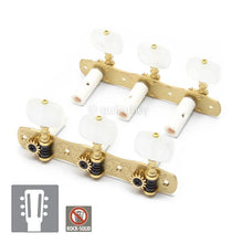 Load image into Gallery viewer, Gotoh 35G1800-1W-SB Classical Guitar Tuning Machine Heads w/ Screws- SOLID BRASS