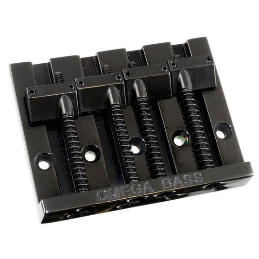 NEW Omega 4 String Bass Bridge Badass Style fits Fender w/ Screws - BLACK
