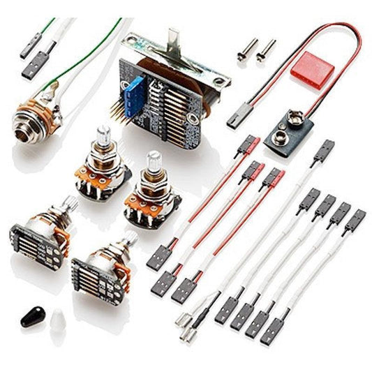 NEW EMG Solderless Wiring Conversion Kit 3 Pickups Short-Shaft w/ 5-Way Switch