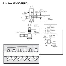 Load image into Gallery viewer, Sperzel EZ MOUNT Locking Tuners 6-in-line Trim-Lock Machine Heads - SATIN GOLD
