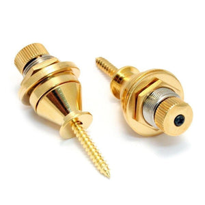 NEW Gotoh EPR-2 Quick Twist Release Strap Lock System PAIR Guitar & Bass - GOLD
