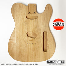 Load image into Gallery viewer, NEW Hosco JAPAN Unfinished Unsanded Telecaster Body MIJ - 2 Piece Alder #TC-2404