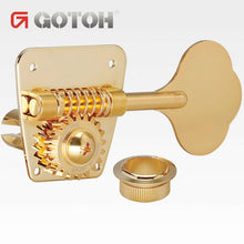 Load image into Gallery viewer, NEW Gotoh FB30 4 In-Line Clover Leaf Bass Tuners Vintage Fender Style - GOLD