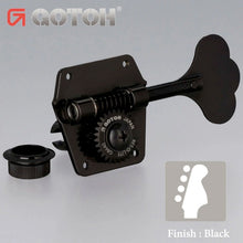 Load image into Gallery viewer, NEW Gotoh GB640 Super Light Weight 4-String Bass Guitar Tuning Machine - BLACK