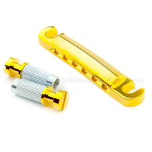 Load image into Gallery viewer, NEW Gotoh GE101Z Zinc Diecast Tailpiece Metric Studs for Import Guitars - GOLD