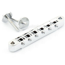 Load image into Gallery viewer, NEW Gotoh GE104B ABR-1 Tunematic Tune-o-matic Bridge w/ M4 Threaded Posts - CHROME