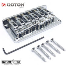 Load image into Gallery viewer, NEW Gotoh GTC12 12-String Non-Tremolo Guitar Bridge Fixed Hardtail 10.5mm CHROME