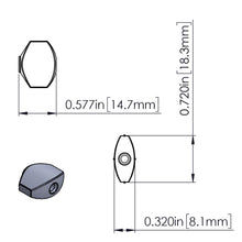 Carregar imagem no visualizador da galeria, NEW Hipshot Grip-Lock Open-Gear TUNERS w/ White Pearloid Buttons Set 3x3 - BLACK