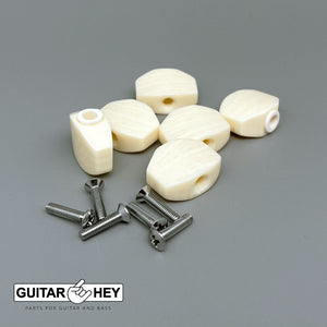 NEW (6) Genuine Gotoh Small Buttons for SG301, SG360 & SG381 series - M07 IVORY