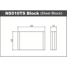 Load image into Gallery viewer, Gotoh NS510TS-FE2 Non-locking Tremolo Bridge Steel Block NARROW Spacing - BLACK