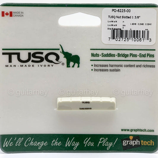 NEW Graph Tech PQ-6225-00 TUSQ 6 String Slotted 1 5/8" Flat-Bottom 41.27mm Long