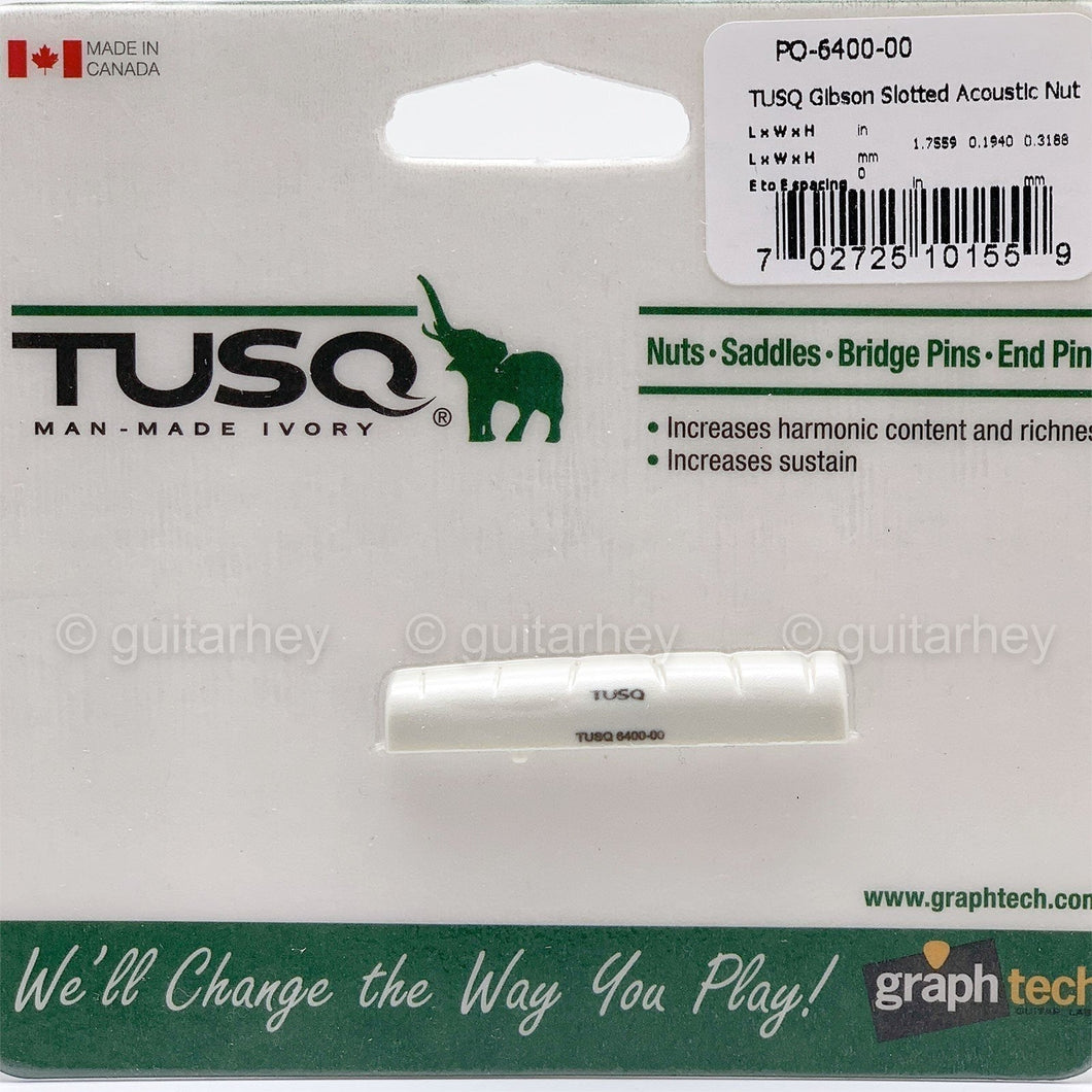 NEW Graph Tech PQ-6400-00 TUSQ Gibson Slotted Acoustic Nut Style 44.6mm Long