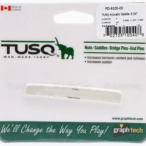 NEW Graph Tech PQ-9100-00 TUSQ Acoustic Saddle 3/32" for Martin Acoustic Guitar