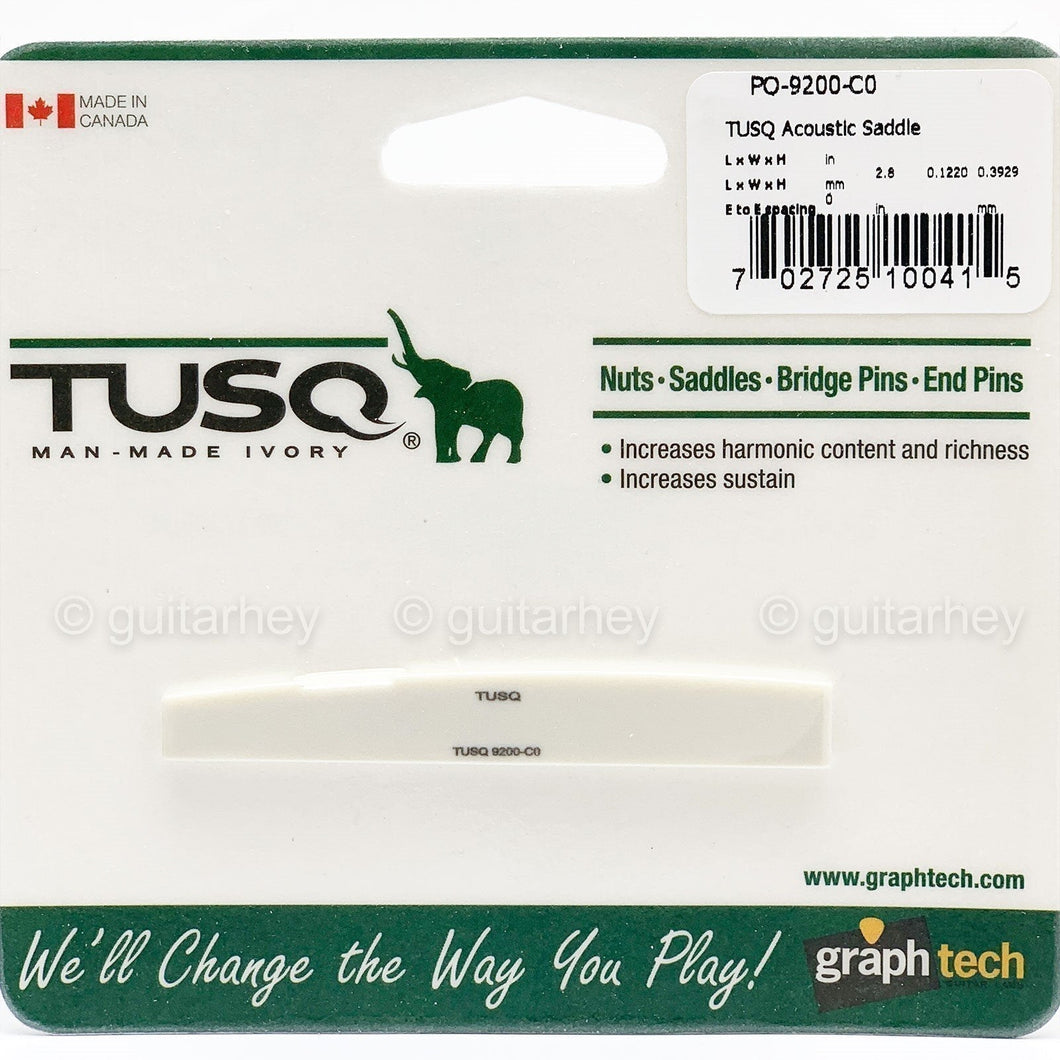NEW Graph Tech PQ-9200-C0 TUSQ Acoustic Saddle Compensated 1/8