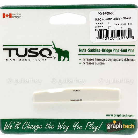 NEW PQ-9400-00 TUSQ Acoustic Saddle - Gibson Acoustic Style Guitar