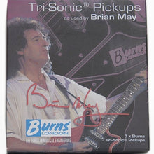 Load image into Gallery viewer, NEW Burns London Brian May Tri-Sonic Set 3 Pickups Guitar - METAL CHROME COVER