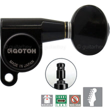 Load image into Gallery viewer, NEW Gotoh SG360-05 MG MAGNUM Locking Keys Set 6 in line Schaller Style - BLACK