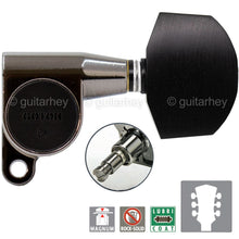 Load image into Gallery viewer, NEW Gotoh SG360-EN01 MG Locking L3+R3 Large EBONY Buttons Set 3x3 - COSMO BLACK