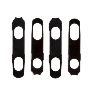 NEW Hipshot Grip-Lock Open-Gear TUNERS w/ White Pearloid Buttons Set 3x3 - BLACK