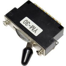 Load image into Gallery viewer, NEW 3-Way YM-30 Import Switch for Guitar or Bass w/ Black Tip, Includes Screws